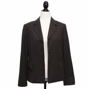The Limited Brown Long Sleeve Button Blazer Jacket NWT